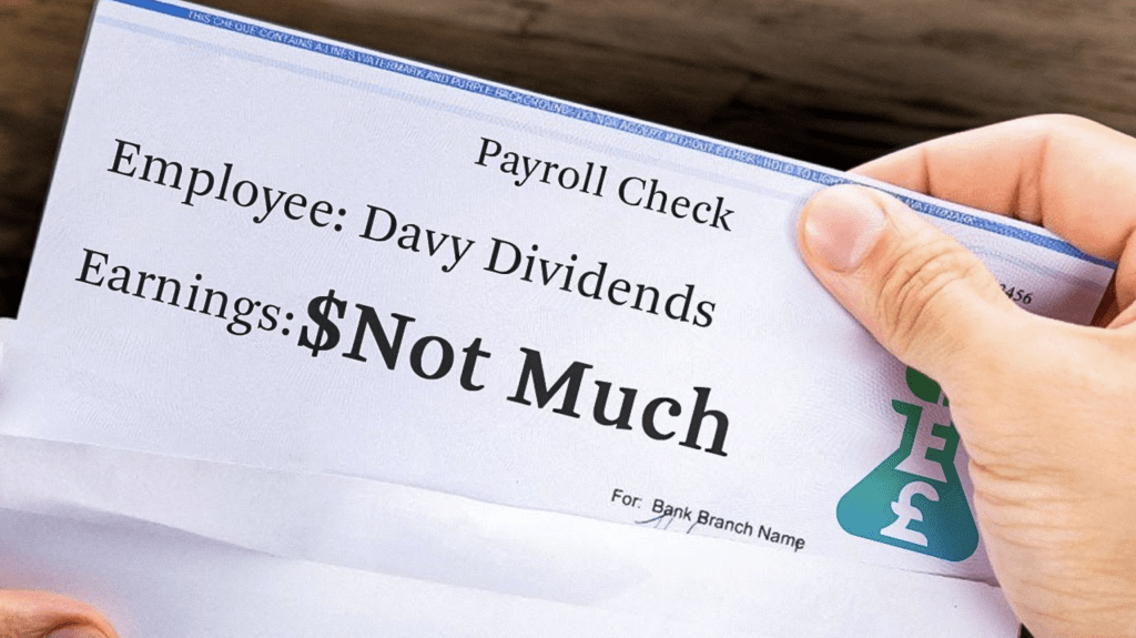 live well on a budget thumbnail with hand holding a pay check labeled as not much
