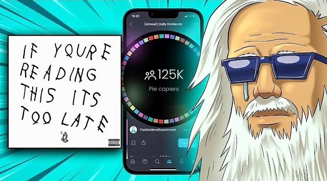 Manage Your Trading 212 Pie thumbnail, a man crying on the right side and a smartphone showing Trading 212 Pie